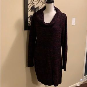 AB STUDIO Cowlneck sweater dress